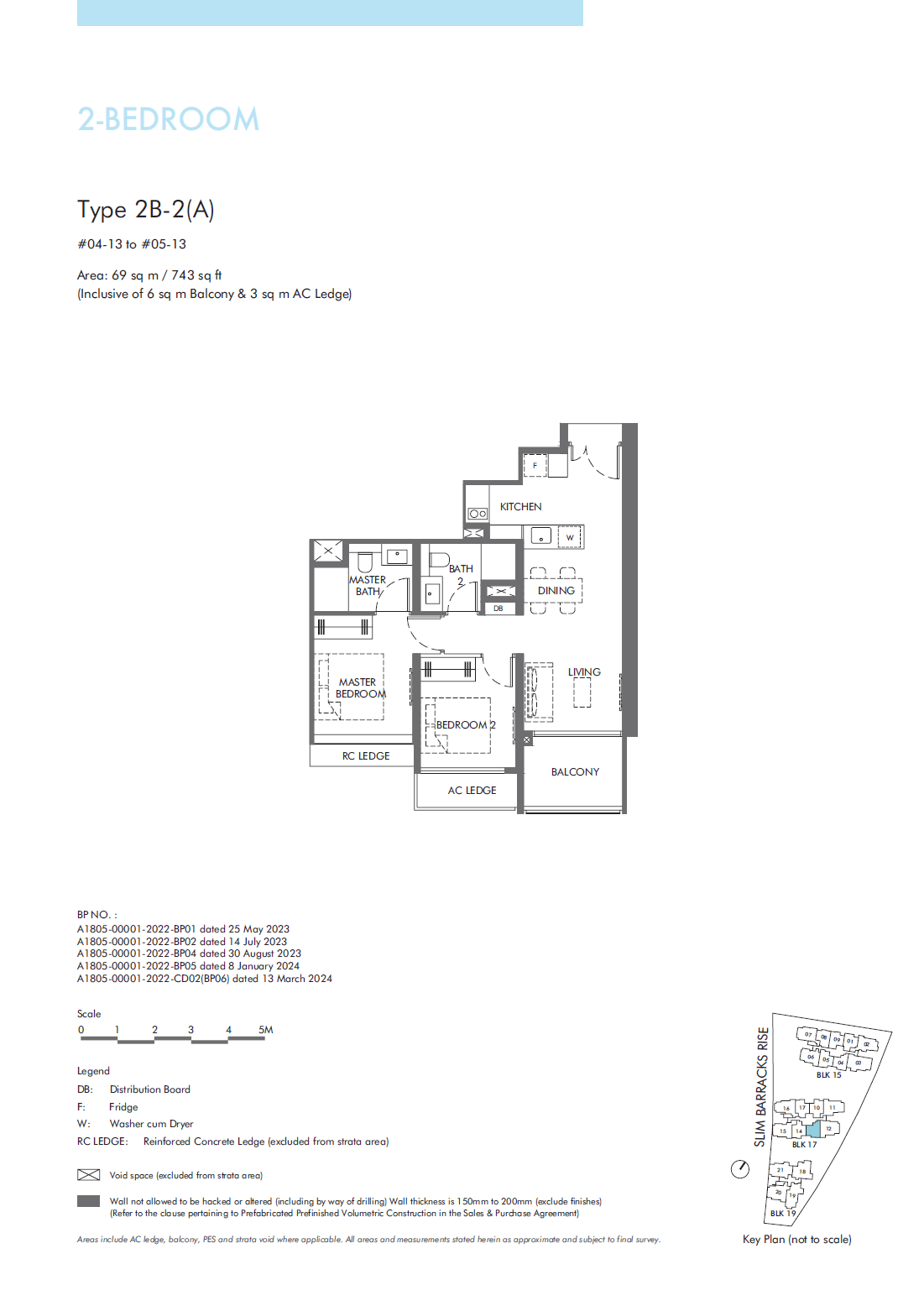The Hill @ One North 2 Bedroom Floor Plan 4