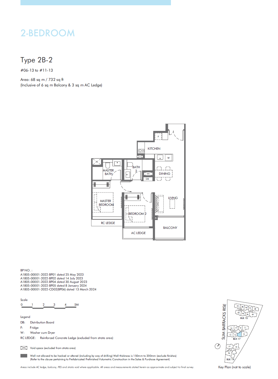 The Hill @ One North 2 Bedroom Floor Plan 5