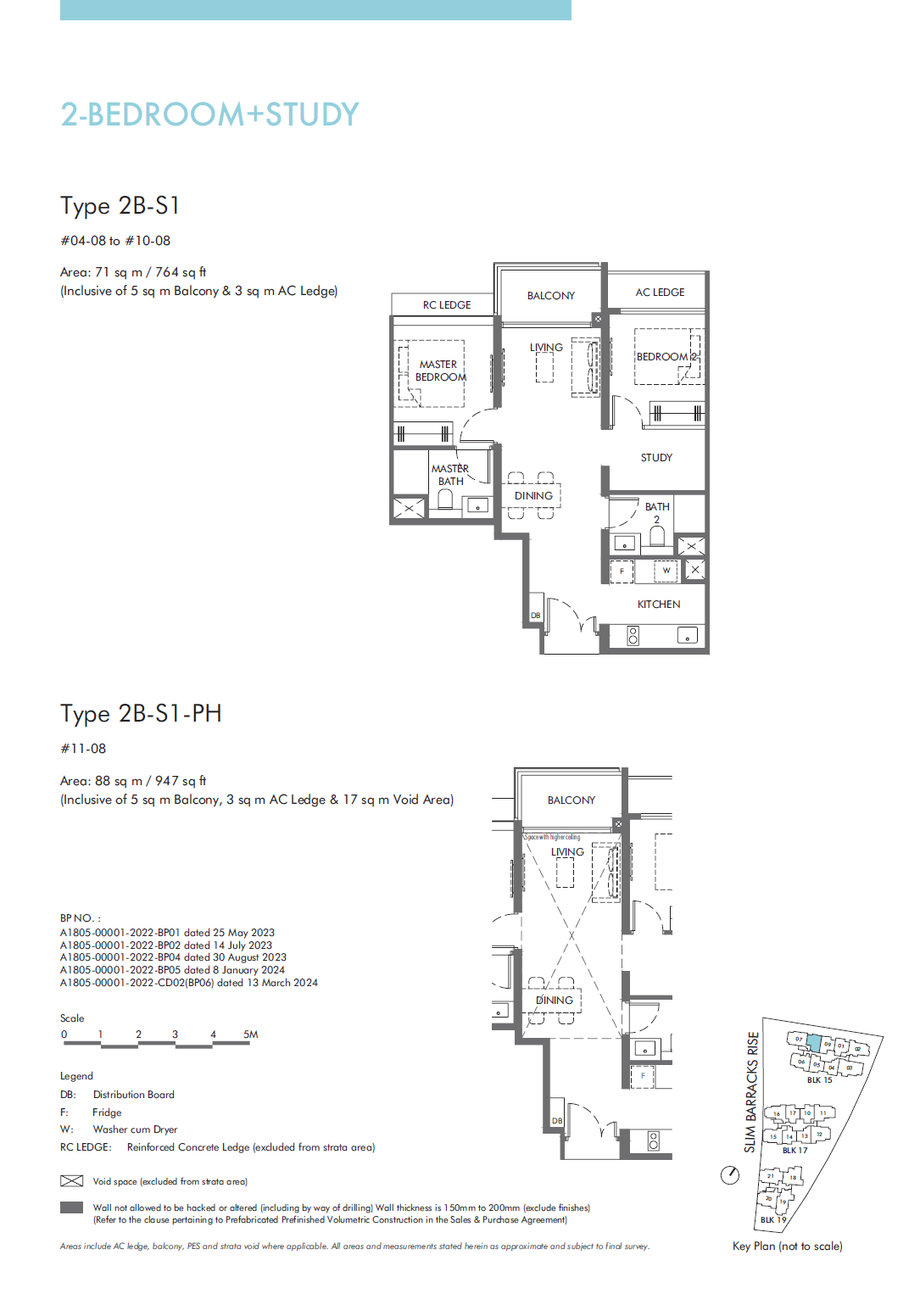 The Hill @ One North 2 Bedroom Floor Plan 7