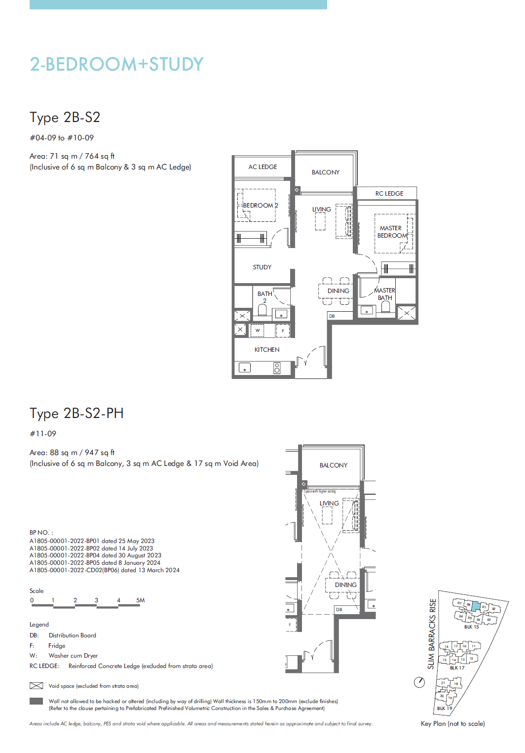 The Hill @ One North 2 Bedroom Floor Plan 9