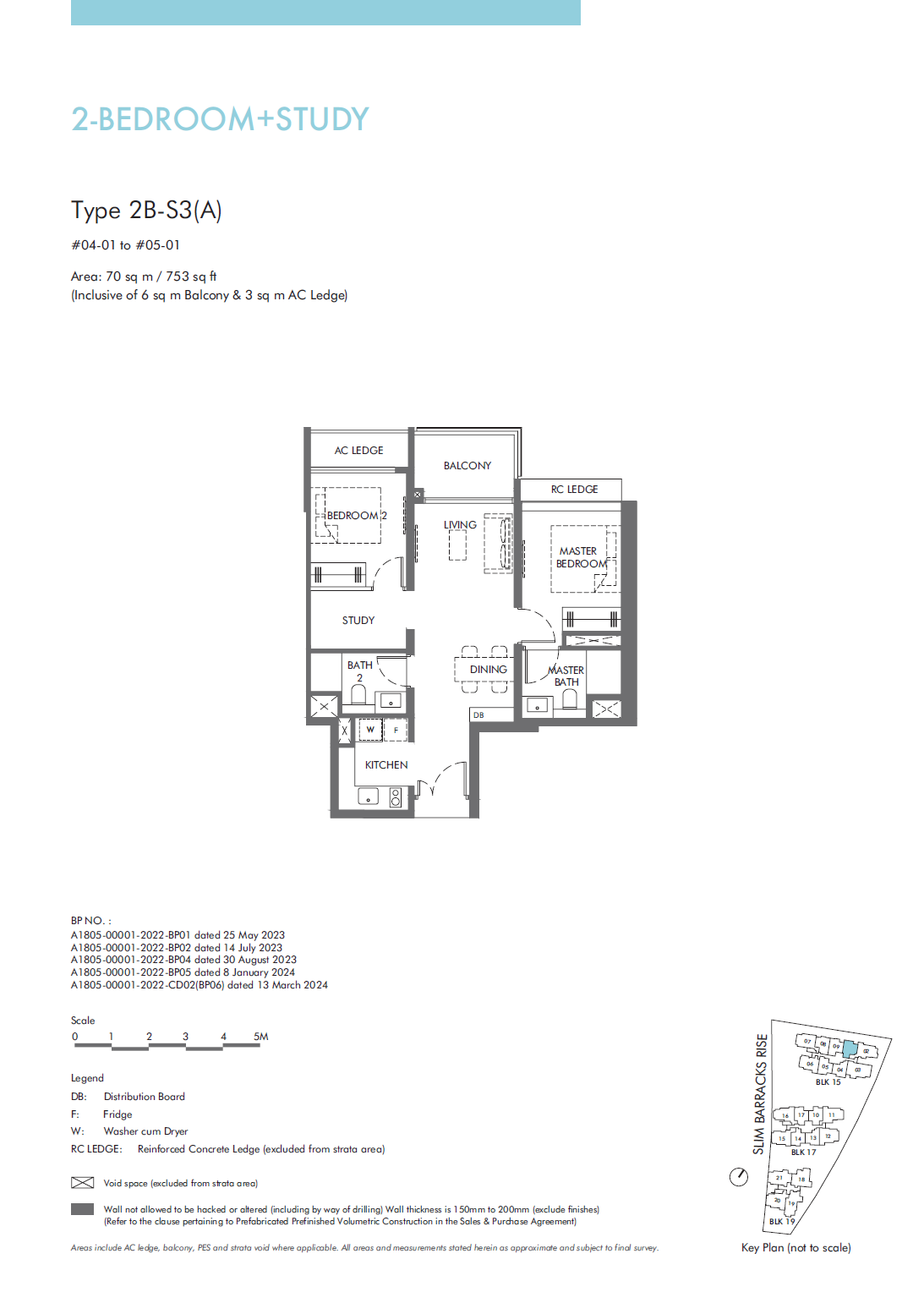The Hill @ One North 2 Bedroom Floor Plan 10
