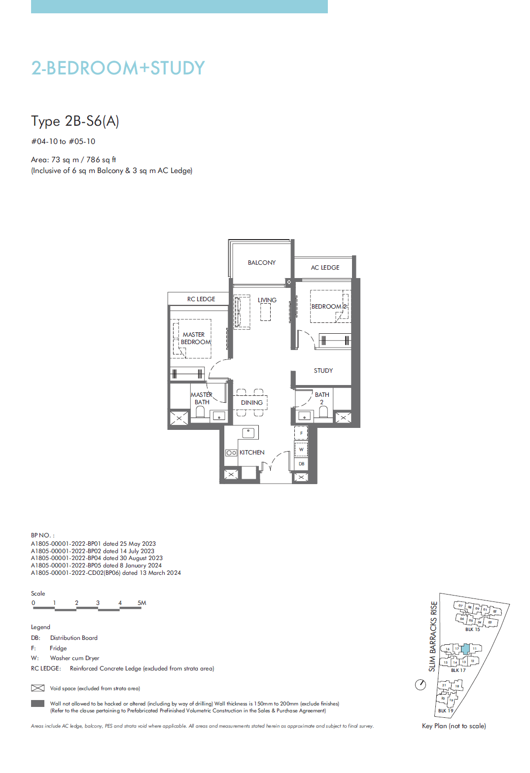 The Hill @ One North 2 Bedroom Floor Plan 17